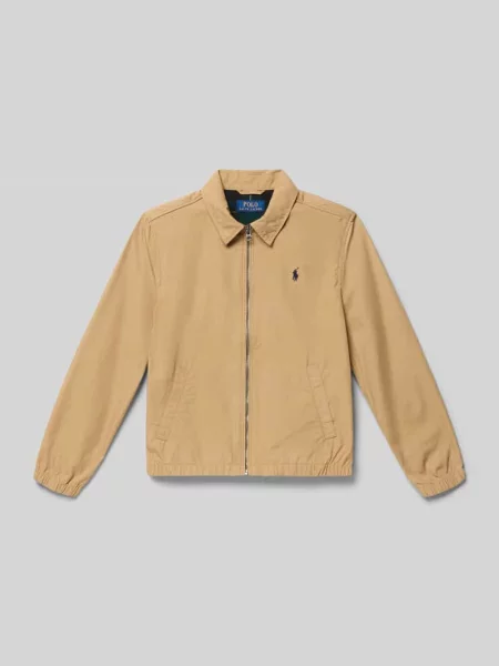 Kurtka blouson z czystej bawełny w kroju regular fit model BAYPORT' Polo Ralph Lauren Teens beżowa