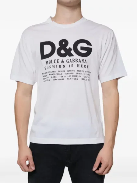 Tricou Dolce & Gabbana cu imagine alb