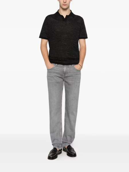 Tricou Roberto Collina tricotate negru