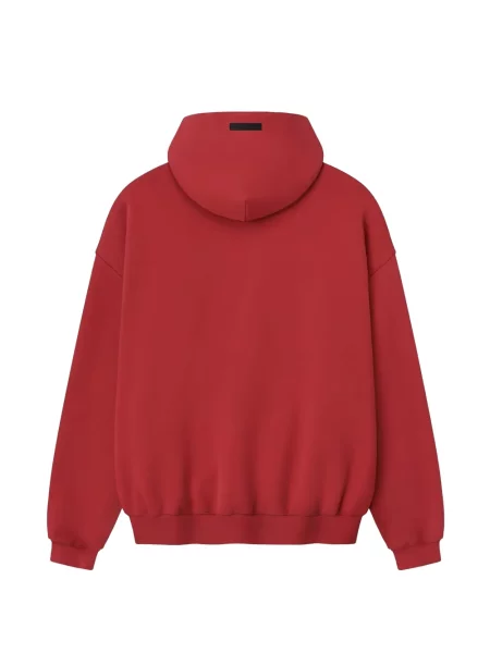 Суичър с качулка Fear Of God Essentials с принт червено