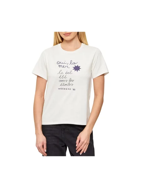 Weekend Max Mara Koszulki Kobieta XS Wkdpantera T-shirt biały