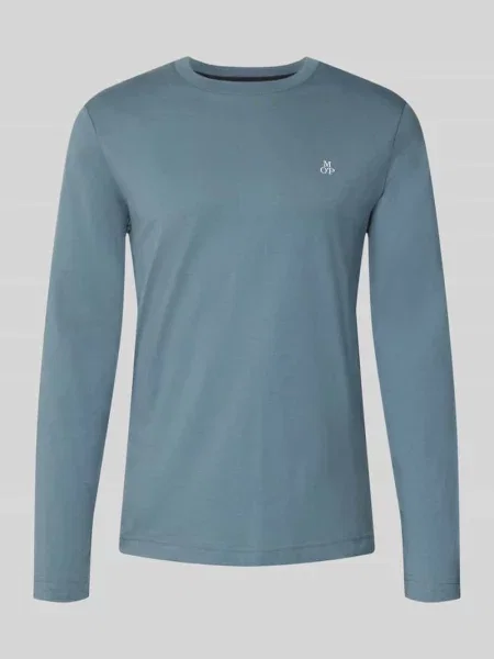 Shaped Fit koszulka z długim rękawem z czystej bawełny Marc O'polo