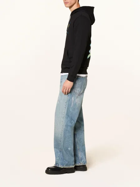 Scotch & Soda Mikina S Kapucí / žlutá / zelená černá