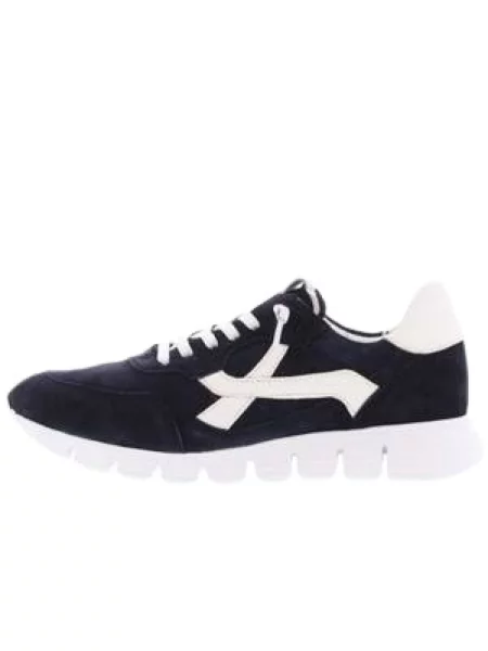Sneakersy Sioux sznurowane niebieskie