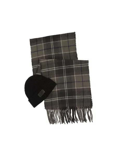 Barbour set de căciulci și pălării negru