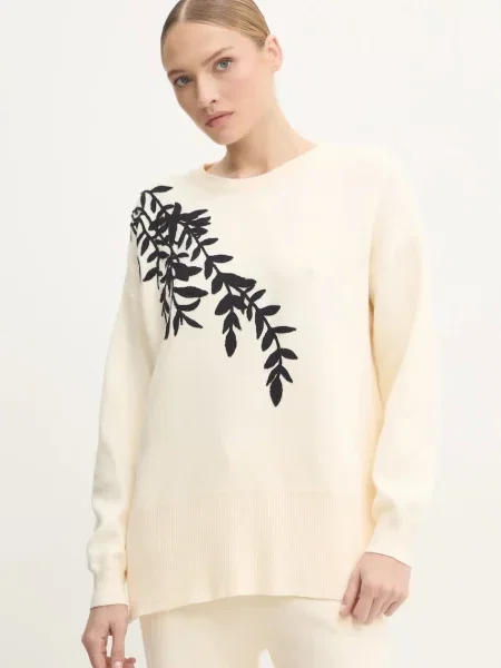 Пуловер Answear Lab дамски бежово