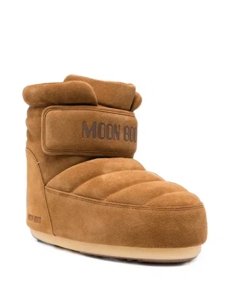 Matlasat botine Moon Boot cu bretele maro