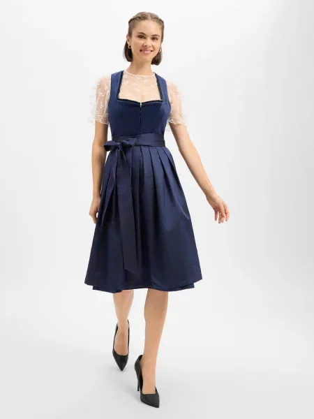 Krüger Dirndl Sukienka dirndl dla kobiet Kobiety 40 niebieski