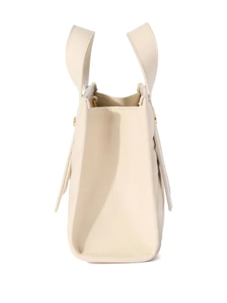 Geanta de piele Off-white din piele alb