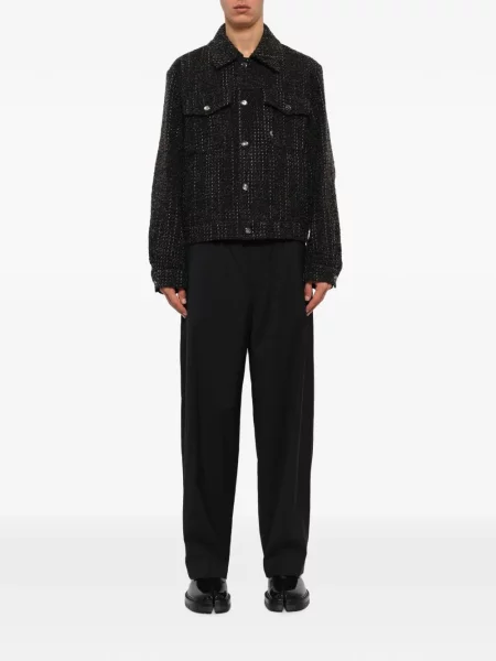 Geacă Wooyoungmi din tweed negru