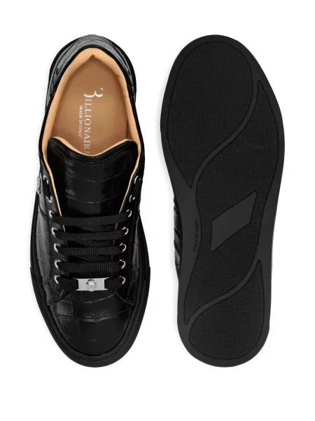 Sneakerși Billionaire din piele negru