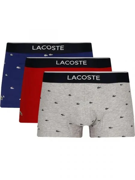 Lacoste 3 db-os boxeralsó szett kék