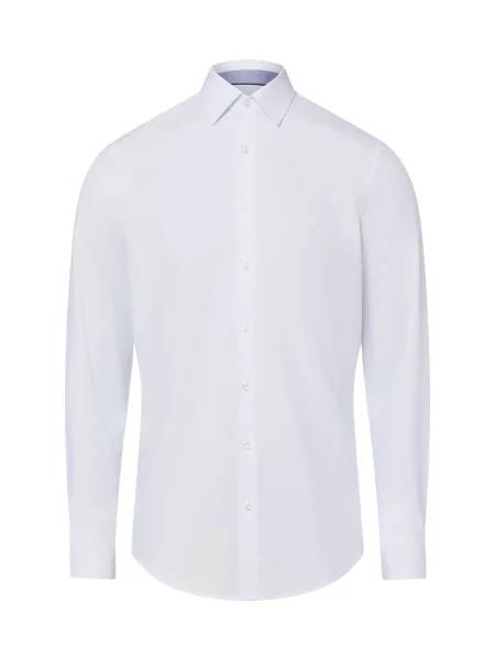 Finshley & Harding Koszula Mężczyźni Super Slim Fit 36 biały