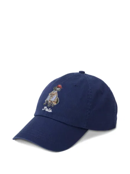 Μικρός κασκέτο Polo Ralph Lauren με χαμηλή μέση υφαίνω διαγωνίως πράσινο
