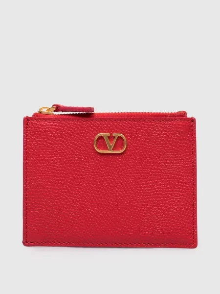Кожаный кошелек Valentino красный