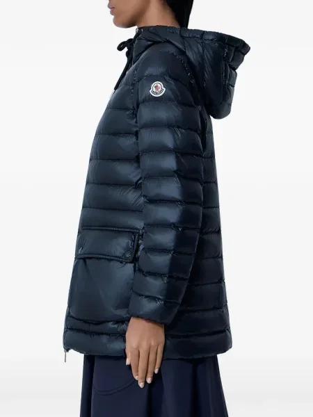 Geacă Moncler cu glugă negru