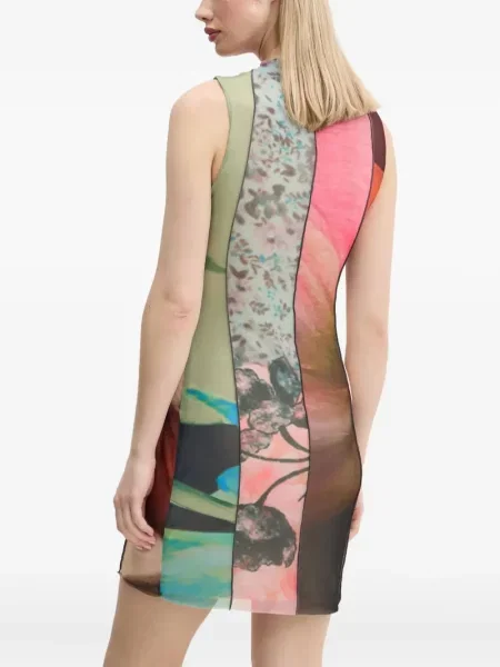 Rochie mini Desigual de costum verde