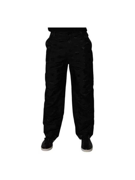 Spodnie Dolce And Gabbana z logo czarne