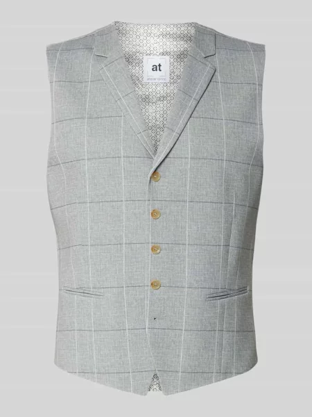 Kamizelka z kołnierzem z połami i z wypustkami Atelier Torino zielona