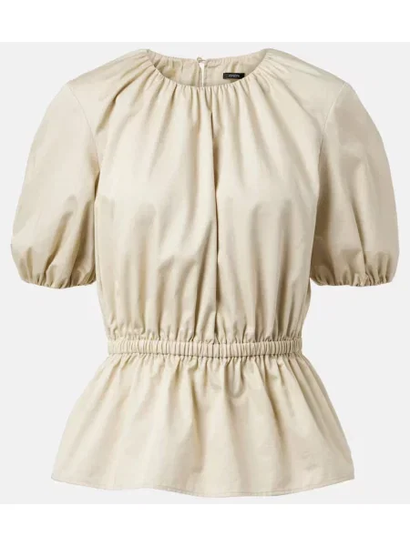 Cu peplum bluză Joseph bej