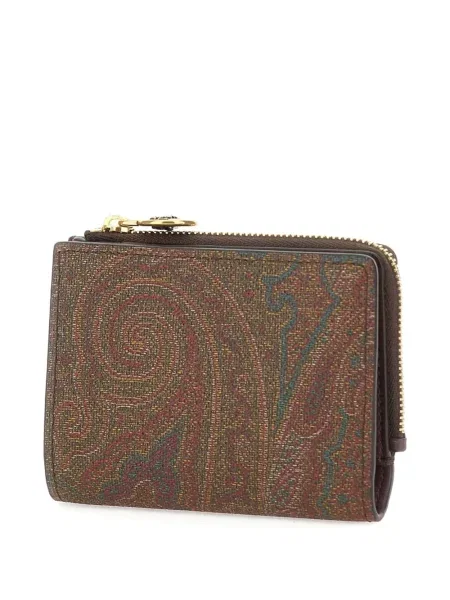 Portofel Etro cu imagine cu model paisley maro