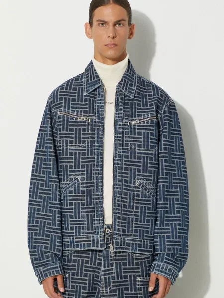 Kenzo farmerdzseki Trucker Denim Jacket Weave
