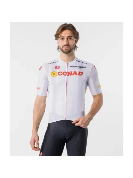 Koszulka rowerowa Giro d'Italia Competizione 4 krótki rękaw XS biały