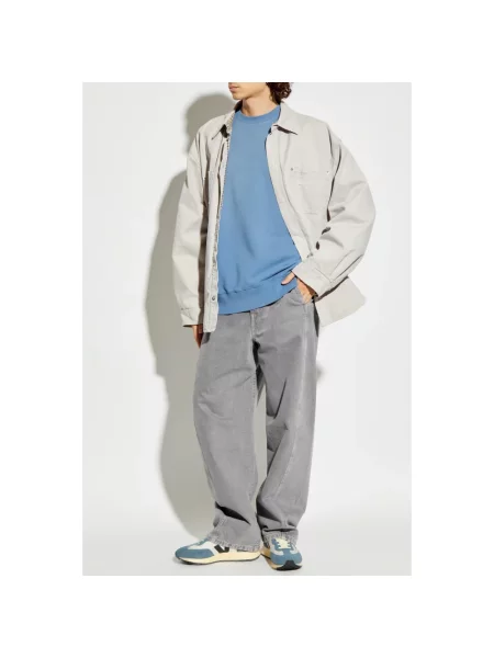 Bluza Carhartt Wip z długim rękawem niebieska