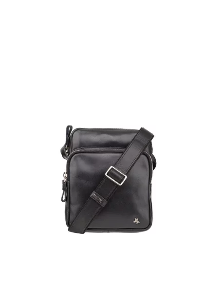 Кожаная сумка Visconti черная