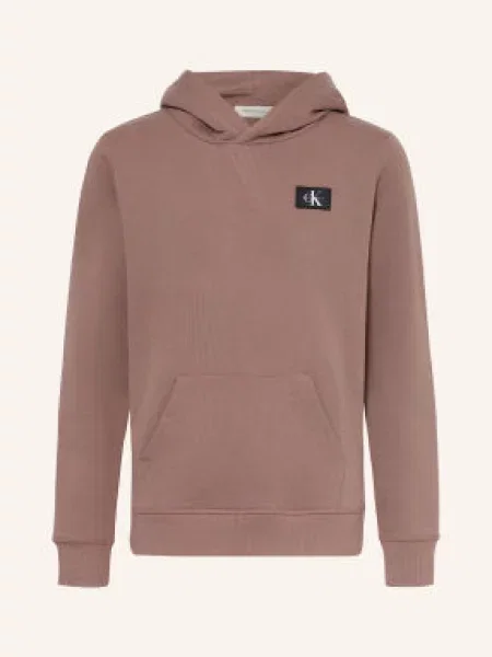 Calvin Klein Mikina S Kapucí černošedá černá bílá