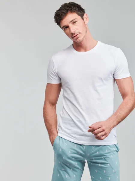 Klasszikus kerek nyakú póló Polo Ralph Lauren fehér