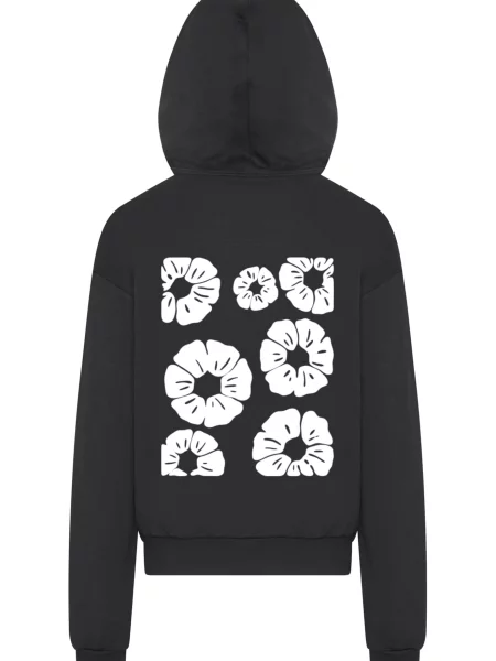 Mister Tee Tréning póló Bold Flowers fekete fehér