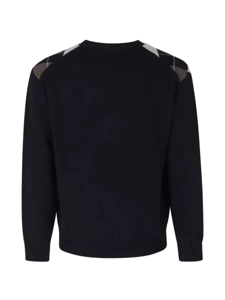 Cardigan Dunst cu model argyle albastru