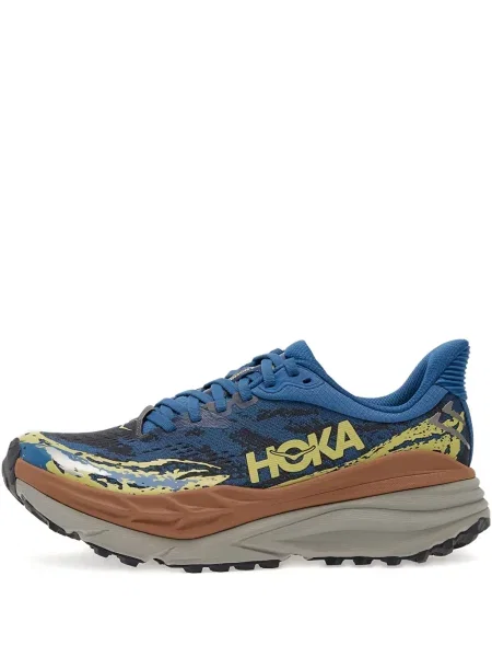 Маратонки Hoka с принт синьо