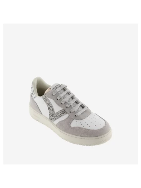 Pantofi Victoria cu imagine cu imprimeu animal print gri