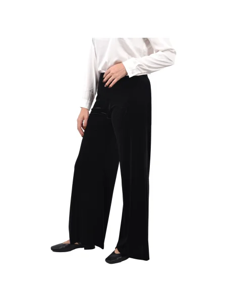 Pantaloni 1978 Italy de catifea negru