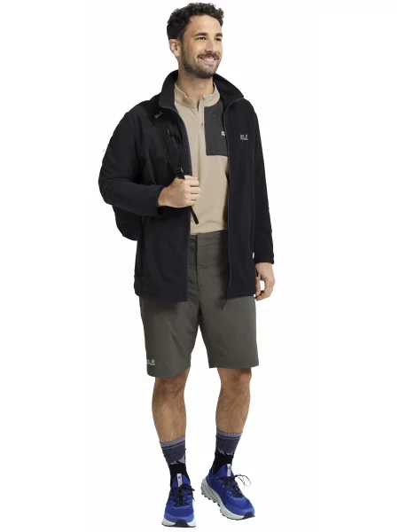 Флисовый свитер Jack Wolfskin черный