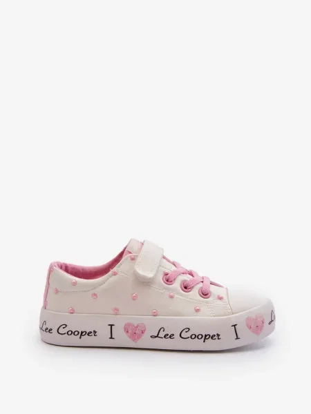 Teniși copii Lee Cooper alb