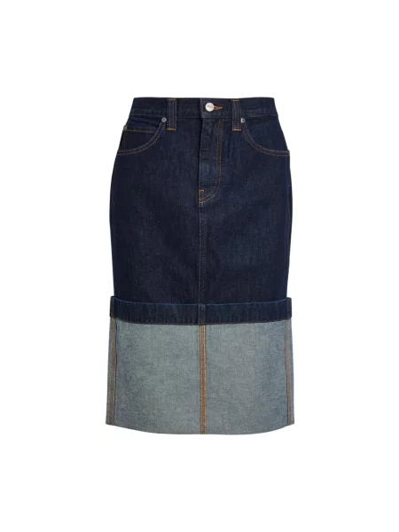 Spódnica Khaite niebieska