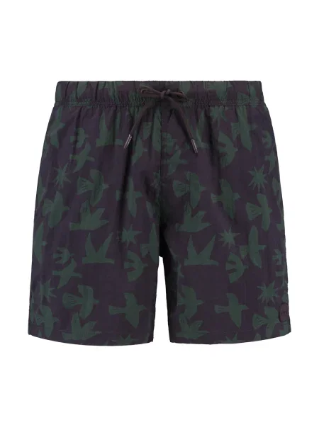 Shiwi Plavecké šortky Nick tmavě / lilek zelená