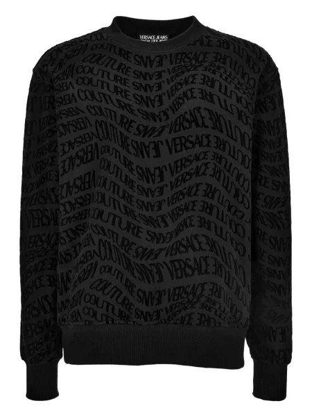 Суитчър Versace Jeans Couture с принт черно