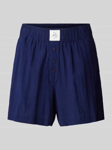 Bokserki o kroju regular fit z naszywką z logo model ‘PLUTO’ Pieces granatowe