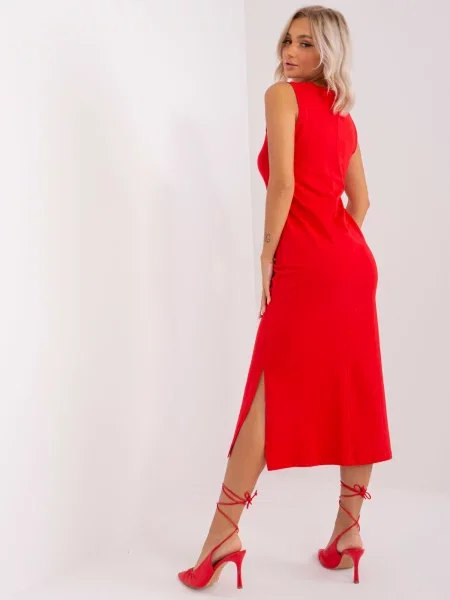 Rochie midi Fashionhunters de costum roșu