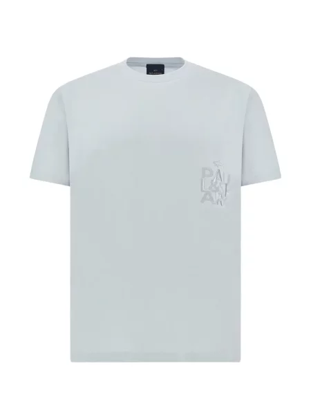 Tricou Paul & Shark cu broderie albastru