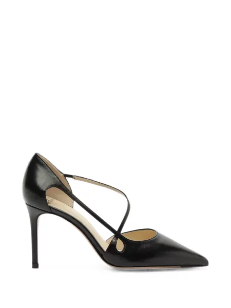 Pantofi cu toc Alexandre Birman cu bretele negru