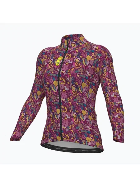 Bluza rowerowa Alé Flowery LS Jersey rosa/pink różowa