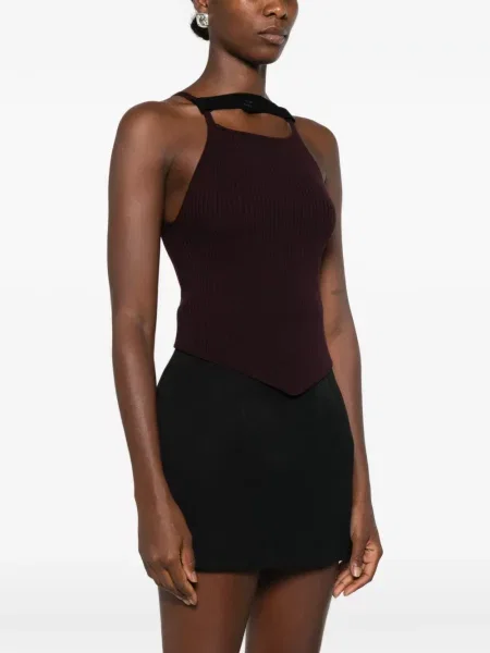 Top Courreges cu autograf violet