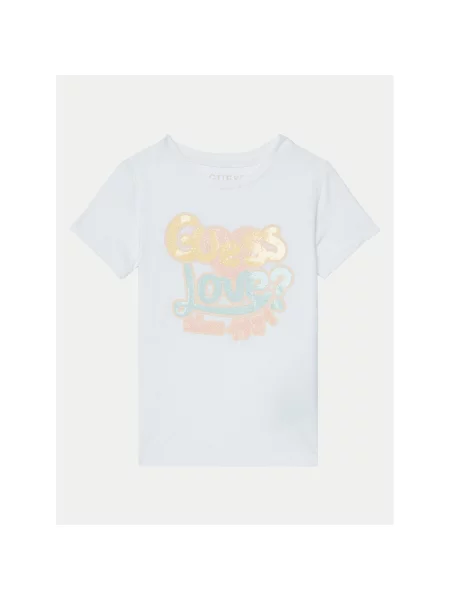 Guess T-Shirt Regular Fit λευκό