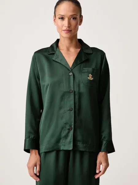 Lauren Ralph Lauren dvojdielne pyžamo dámske zelená