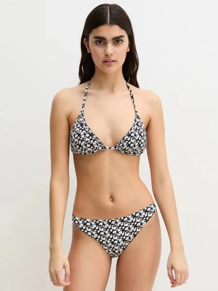 Marc O'Polo Bikinové nohavičky Millefleur tmavomodrá / biela čierna